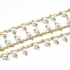 Handmade Imitation Pearl ABS Beaded Chains X-CHC-O003-12G-1
