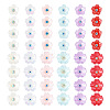  96Pcs 12 Styles Opaque Resin Pave Rhinestone Cabochons RESI-TA0002-33-2