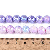 Anti-Tarnish Electroplate Glass Beads Strands GLAA-N010-10mm-14-2