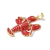 Brass Enamel Pendants LS-KK-Z124-01G-02-2