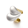304 Stainless Steel Open Cuff Rings RJEW-K258-08GP-03-2