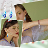 1000Pcs 10 Colors Opaque Acrylic Linking Rings OACR-PH0001-91-4