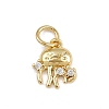 Brass Micro Pave Cubic Zirconia Pendants KK-A269-04D-G-1