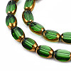 Electroplate Glass Beads Strands X-EGLA-N008-015G-3