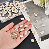 16 Sets 8 Styles ABS Plastic Imitation Pearl Pendants PALLOY-GA0004-13-3