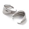 Non-Tarnish 201 Stainless Steel Snap on Bails STAS-K259-16P-2