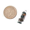 3Pcs Natural Labradorite & Moss Agate & Obsidian Chip Beaded Constellation Pendants PALLOY-JF03043-10-2