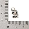 925 Sterling Silver Bowknot Bell Charms STER-K184-02AS-3