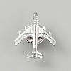 Airplane Alloy Lapel Pin Backs for Backpack Clothes JEWB-WH0044-02A-P-1