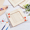 Olycraft 4Pcs Unfinished Natural Wood Photo Frames WOOD-OC0002-55B-6