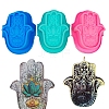 Hamsa Hand DIY Silicone Candle Molds PW-WG70605-01-1