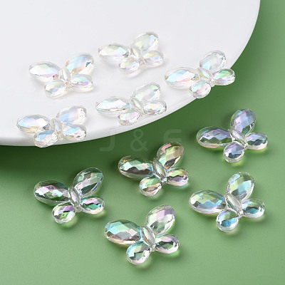 Transparent Acrylic Beads MACR-S374-12D-01-1