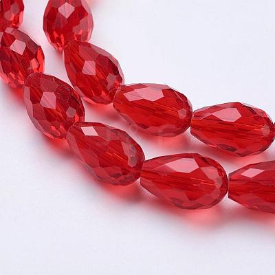 Glass Beads Strands GLAA-R024-15x10mm-M-1