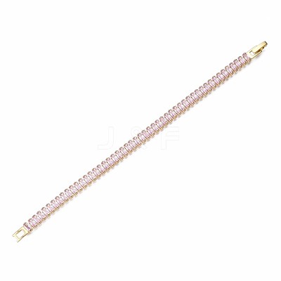 Cubic Zirconia Classic Tennis Bracelet ZIRC-S067-073G-NF-1