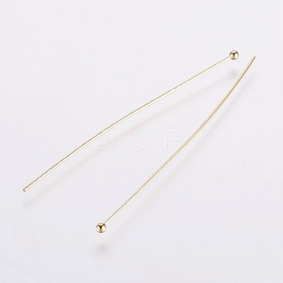 Rack Plating Brass Ball Head pins S-KK-E680-03-0.5x50-G-1