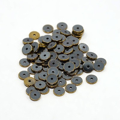 Electroplate Non-magnetic Synthetic Hematite Beads Strands G-J216E-06-1