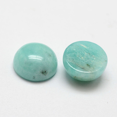 Dome/Half Round Natural Amazonite Cabochons G-O146-02D-1