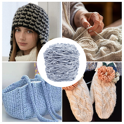 1 Skein Wool Chenille Yarn FIND-DJ0001-47E-1