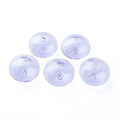 Transparent Handmade Blown Glass Globe Beads GLAA-T012-52B-1
