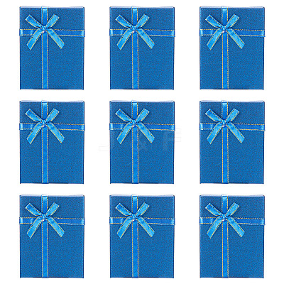 Rectangle Paper Jewelry Set Storage Boxes with Bowknot LS-CON-TAC0014-04E-1