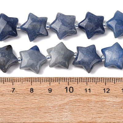 Natural Blue Aventurine(Dyed & Heated) Beads Strands G-K359-E02-1