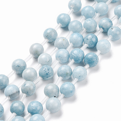 Natural Dyed Marble Beads Strands G-I203-A-10mm-1-1