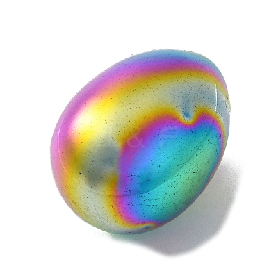 Electroplated Synthetic Non-Magnetic Hematite Palm Stones G-H021-03-1