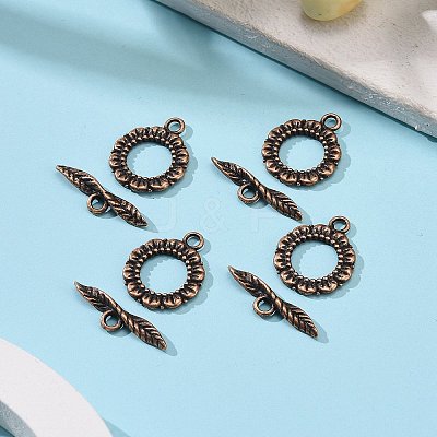 Tibetan Style Toggle Clasps LS-RLF11359Y-NF-1