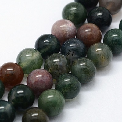 Natural Indian Agate Beads Strands X-G-I199-05-4mm-1