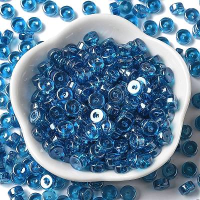 Transparent Colours Luster Glass Seed Beads SEED-E001-T3x6mm-A01-1