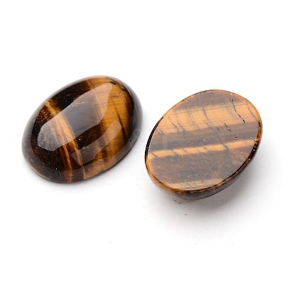 Natural Tiger Eye Oval Cabochons G-L394-06-25x18mm-1