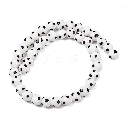 Handmade Lampwork Beads LAMP-D002-10mm-01F-1