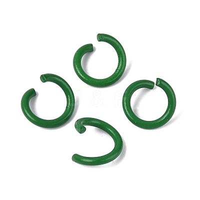 Spray Painted Iron Open Jump Rings IFIN-T017-04B-11-1