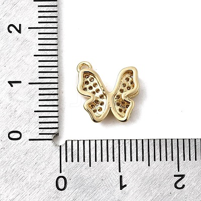 Brass Micro Pave Cubic Zirconia Pendants KK-A275-18B-G-1
