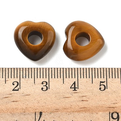 Natural Tiger Eye European Beads G-C252-01E-1