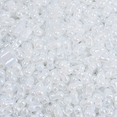 Opaque Colours Luster Glass Seed Beads SEED-K010-04D-1