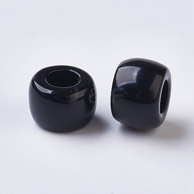 Resin Large Hole Beads LS-X-RESI-WH0002-06B-1