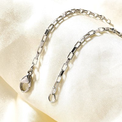 Tarnish Resistant 316 Surgical Stainless Steel Box Chain Bracelets X-BJEW-JB01865-1
