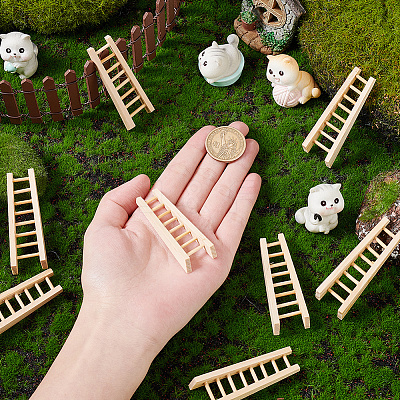 Mini Wooden Stairs Furniture DJEW-WH0015-114-1