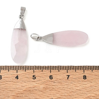 Natural Rose Quartz Pendants GG-CBA9F30-03P-07-1