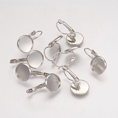 Brass Leverback Earring Findings LS-KK-H023-P-1