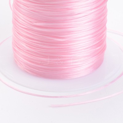 Pearl Pink Stretch Elastic Beading Wire String X-EW-S002-20-1