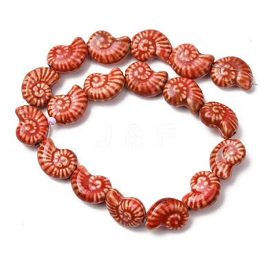 Ocean Series Handmade Porcelain Beads PORC-R002-03G-1
