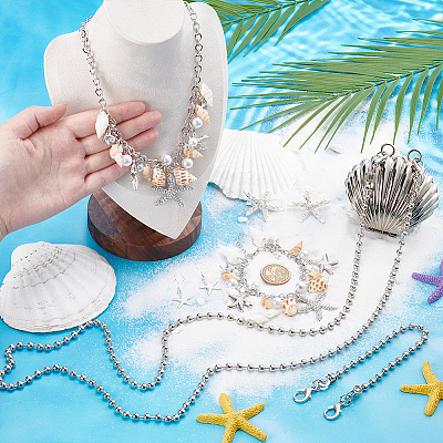 Alloy Crossbody Bags & Alligator Hair Clips & Bib Necklaces & Earrings & Charm Bracelets Sets SJEW-UN0001-13-1
