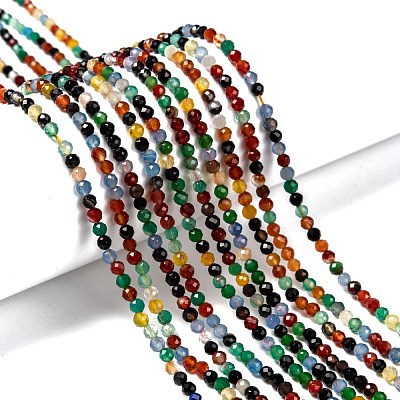 Natural Agate Beads Strands G-A129-3mm-A06-1