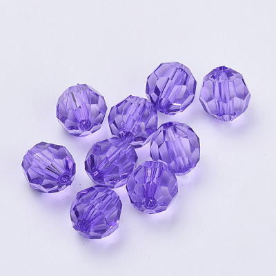 Transparent Acrylic Beads TACR-Q257-6mm-V50-1