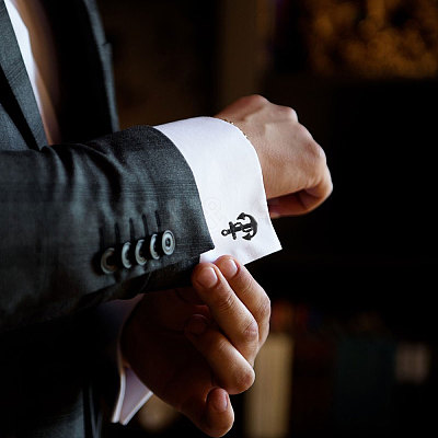 4 Pairs Alloy Cufflinks FIND-CA0011-40EB-1
