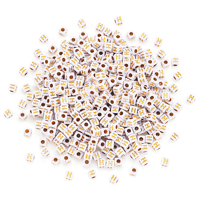 Opaque Acrylic Beads MACR-TAG0001-07H-1