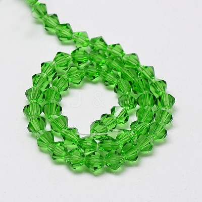 Imitate Austrian Crystal Bicone Glass Beads Strands X1-GLAA-F029-4x4mm-03-1