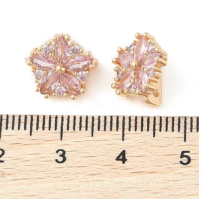 Brass Pave Cubic Zirconia Spacer Bars LS-KK-B090-03A-02G-1